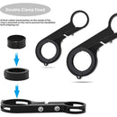 Cycling Handlebar Bike Flashlight Holder Handle Bar Bicycle Accessories Extender Mount Bracket(Red)