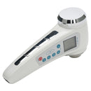 Double-head Ultrasonic Beauty Instrument Ion Import and Export Cleansing Instrument Multi-function Beauty Instrument, Specification:EU Plug(White)