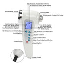 Double-head Ultrasonic Beauty Instrument Ion Import and Export Cleansing Instrument Multi-function Beauty Instrument, Specification:EU Plug(White)