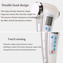 Double-head Ultrasonic Beauty Instrument Ion Import and Export Cleansing Instrument Multi-function Beauty Instrument, Specification:EU Plug(White)