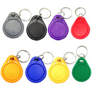 10PCS IC Access Control Card Entree Control M1 Compatibel Fudan Rfid 13.56Mhz Keyfob Sleutelhanger Tag Sleutelhanger(Gray)