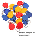 10PCS IC Access Control Card Entree Control M1 Compatibel Fudan Rfid 13.56Mhz Keyfob Sleutelhanger Tag Sleutelhanger(Orange)