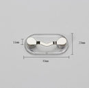 5 PCS Magnetic Glasses Holder Magnetic Brooch Number Plate Headset Glasses Clip(Black)