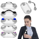 5 PCS Magnetic Glasses Holder Magnetic Brooch Number Plate Headset Glasses Clip(Colored Diamond)