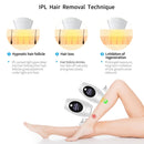 600000 Flash Professional Permanent LPL Epilator Painless LCD Hair Removal Machine, Specification:AU Plug(White)