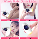 600000 Flash Professional Permanent LPL Epilator Painless LCD Hair Removal Machine, Specification:US Plug(White)