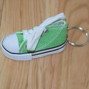 2 PCS Mini Simulation Canvas Shoes Sneaker Keychain Pendant(Green)