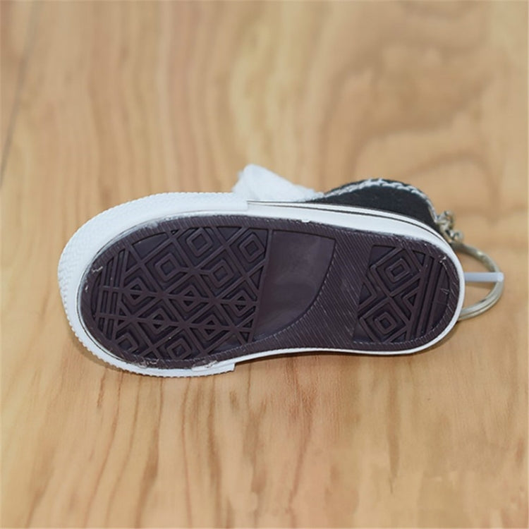 2 PCS Mini Simulation Canvas Shoes Sneaker Keychain Pendant(Red)