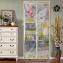 Summer Mosquito Curtain Magnetic Soft Screen Door Curtain, Size:100 x 210cm(Beige)