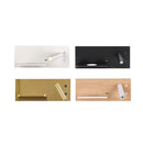 Left Wireless Wall Lamp USB 5V Charger Wall Lights Hotel Headboard Reading Lighting Spot Luminaire Lamp(Matt Black)