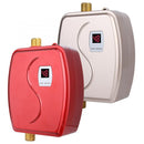 3800W Mini Electric Tankless Instant Hot Water Heater Bathroom Kitchen Washing Water Boiler Household Kitchen Appliance, Plug:220V EU Plug(Red)