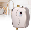 3800W Mini Electric Tankless Instant Hot Water Heater Bathroom Kitchen Washing Water Boiler Household Kitchen Appliance, Plug:220V EU Plug(Red)