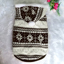 Pet Dog Christmas Costume Pet Snow Warm Coat, Size:XS(Black )