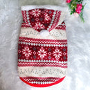 Pet Dog Christmas Costume Pet Snow Warm Coat, Size:M(Red )
