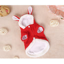 Pet Clothing Dog Pink Tender Bunny Ears Clothes, Size:XS(Red)