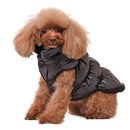 Winter Dogs Pet Cat Padded Vest Coat Puppy Warm Jackets Clothes, Size:L(Black)