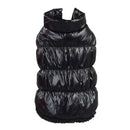 Winter Dogs Pet Cat Padded Vest Coat Puppy Warm Jackets Clothes, Size:L(Black)