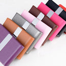 PU Cigarette Pack Creative Business Card Holder Men And Women Thin Cigarette Case(Coffee)