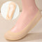 Sponge Pad Ice Silk Silicone Seamless Invisible Non-slip Sweat-absorbent Sailboat Socks(Light Skin)