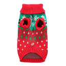 Pet Christmas Sweater Pet Elk Snowflake Dog Sweater, Size:S(MYD96 Red)