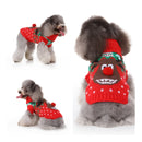 Pet Christmas Sweater Pet Elk Snowflake Dog Sweater, Size:S(MYD96 Red)