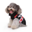 Pet Christmas Sweater Pet Elk Snowflake Dog Sweater, Size:S(MYD104 Black)