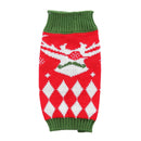 Pet Christmas Sweater Pet Elk Snowflake Dog Sweater, Size:XXL(MYD103 Red)