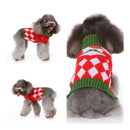 Pet Christmas Sweater Pet Elk Snowflake Dog Sweater, Size:XXL(MYD103 Red)