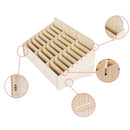 White Oak 24 Grid Wooden Conference Classroom Mobile Phone Organizer Desktop Storage Box