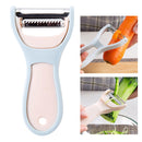 Fruit Vegetable Peeler Planer Potato Carrot Kitchen Tool(Blue)