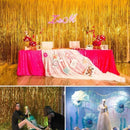 2 PCS Laser Rain Tinsel Foil Curtain Birthday Party Decoration Tassel Wall, Size:1x2.5m(Pink)