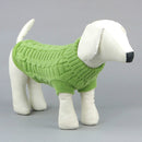 High-elastic Solid Color Dog Sweater Teddy Dog Clothes, Size:M(Green)