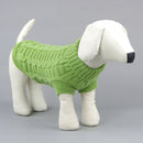 High-elastic Solid Color Dog Sweater Teddy Dog Clothes, Size:M(Green)