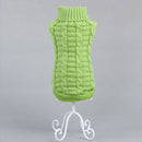High-elastic Solid Color Dog Sweater Teddy Dog Clothes, Size:L(Green)