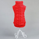 High-elastic Solid Color Dog Sweater Teddy Dog Clothes, Size:L(Red)