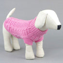 High-elastic Solid Color Dog Sweater Teddy Dog Clothes, Size:XL(Pink)