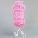 High-elastic Solid Color Dog Sweater Teddy Dog Clothes, Size:XXL(Pink)