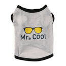 2 PCS Pet Cothing Dog Cat Spring and Summer Thin Cute Vest, Size:XS(Light Blue)