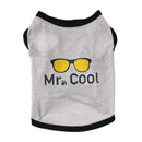2 PCS Pet Cothing Dog Cat Spring and Summer Thin Cute Vest, Size:M(Light Blue)