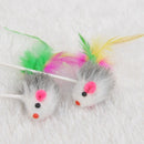2 PCS Cat Toy Vertical Bangs Sucker Mouse Funny Cat Stick