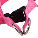 Double Sided LED Light Pet Harness Nylon Cat Dog Chest Strap Leash, Size:S(Pink)