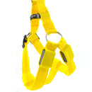 Double Sided LED Light Pet Harness Nylon Cat Dog Chest Strap Leash, Size:XL(Yellow)