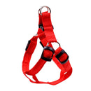Double Sided LED Light Pet Harness Nylon Cat Dog Chest Strap Leash, Size:XL(Red)