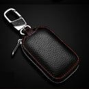 Multifunctional Hook Up Leather Car Key Bag(Black)