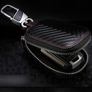 Multifunctional Hook Up Leather Car Key Bag(Black)