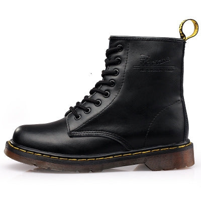 Martin Boots Plus Velvet Couple Tooling Boots, Size:37(Black)