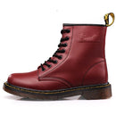 Martin Boots Plus Velvet Couple Tooling Boots, Size:43(Red Wine)