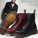 Martin Boots Plus Velvet Couple Tooling Boots, Size:43(Red Wine)