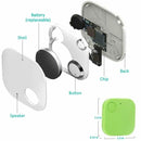 Portable Mini Square Anti Lost Device Smart Bluetooth Remote Anti Theft Keychain Alarm(White)