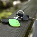 Portable Mini Square Anti Lost Device Smart Bluetooth Remote Anti Theft Keychain Alarm(Green)